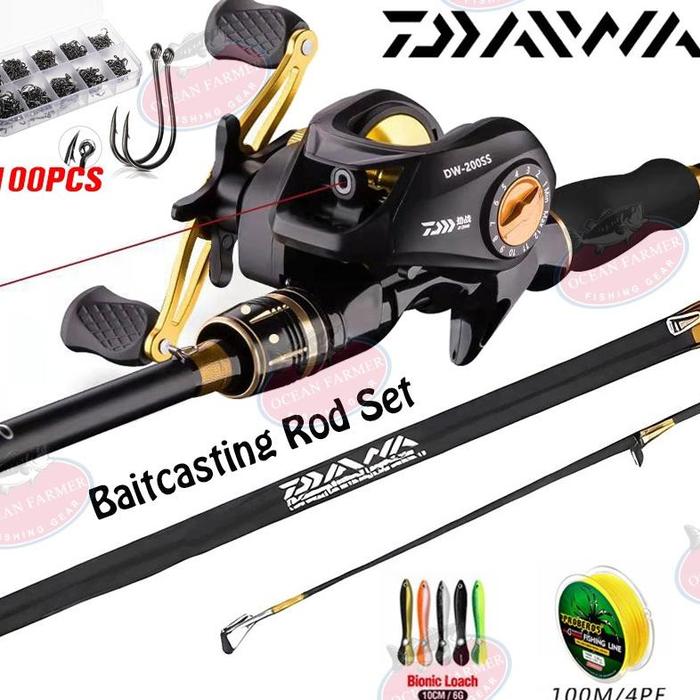Gambar DAIWA joran set lengkap Full Set 1.65-2.7m serat karbon joran pancing and 7.2:1 Gulungan Pancing Logam BC Casting Reel Fishing Set Accessories Joran Pancing 1 Set - DW200SSLeft Set, 1.65m dari GEODO STORE undefined Tokopedia