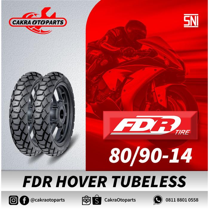 Gambar Ban Motor FDR Hover Ring 14 Tubeless - 80/90 dari CakraOtoparts undefined Tokopedia