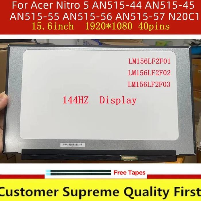 Laptiptop 15.6 Zoll Display Für Acer Nitro 5 - 144Hz, Full HD, Matt, 72% Gamut