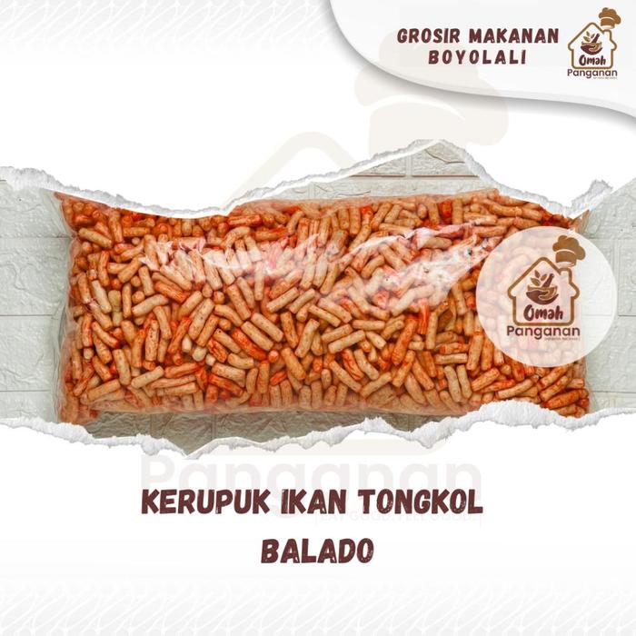 Gambar Kerupuk Ikan Tongkol Viral 1 KG Jumbo Original Balado Lombok Ijo Pedas Daun Jeruk - Balado dari Rightaz Store01 undefined Tokopedia