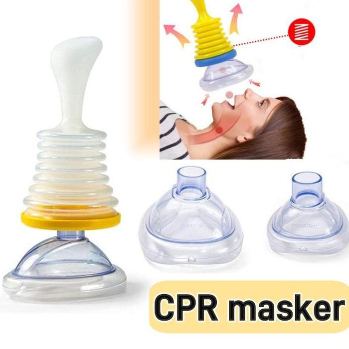 Gambar STOK READY CPR Masker / Emergency Device Perangkat Penyelamat / Choking Rescue / CPR Mouth To Mouth Pocket Resucitator First Aid Rescue dari RADIIANT undefined Tokopedia