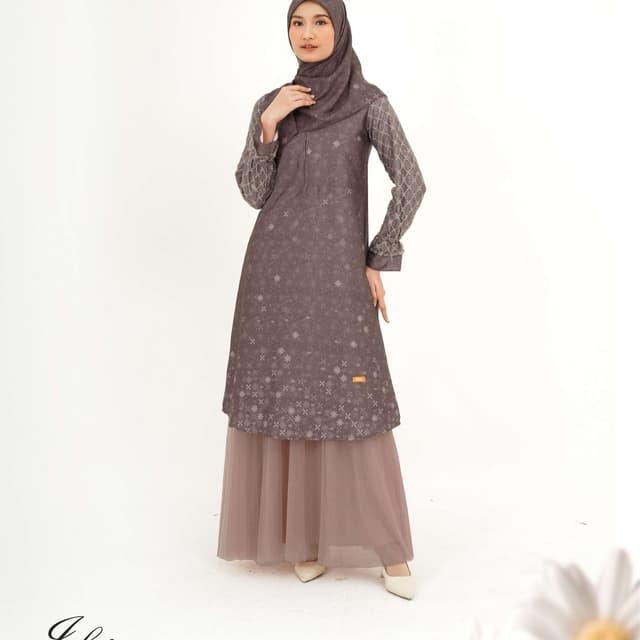Gambar BAJU ATASAN TUNIK NIBRAS SARIMBIT RAYA SERIES 2025 JELITA - Plum, S dari Zifa_Shop undefined Tokopedia