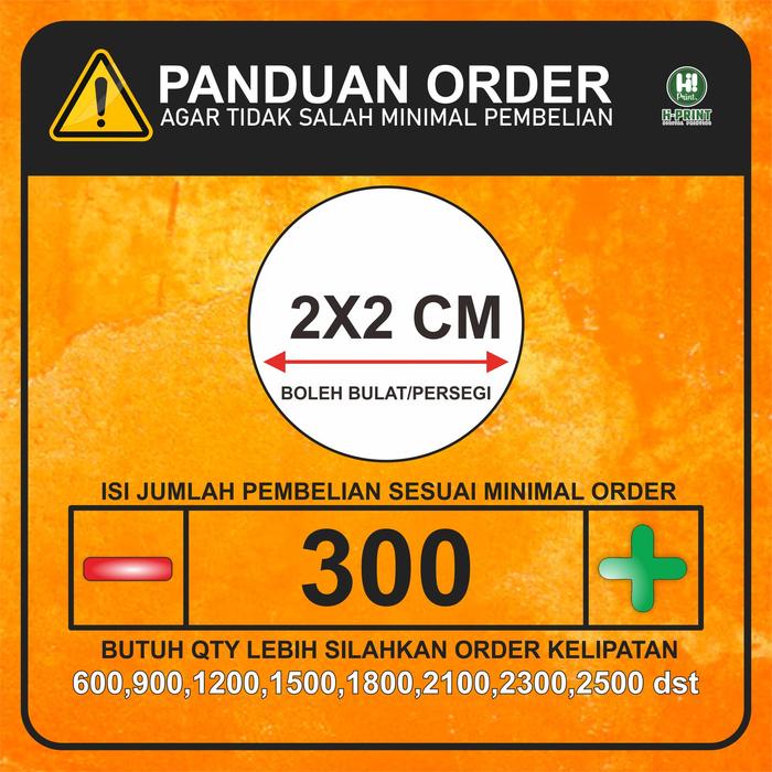 Gambar STIKER LABEL BULAT/KOTAK Kemasan makanan Produk Chromo A3 - 2x2 cm dari Hiprint.idn undefined Tokopedia