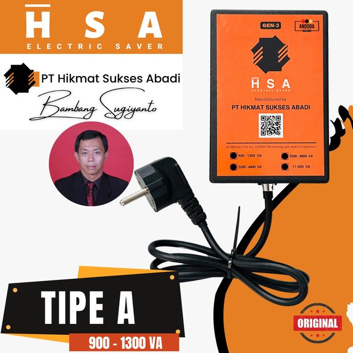 Gambar ALAT PENGHEMAT DAYA LISTRIK TOKEN RUMAH 900 W- 1300 WATT TIPE A HSA ELECTRIC SAVER ORIGINAL PT HIKMAT SUKSES ABADI - A 900-1300 VA dari Hikmat Sukses Abadi Official_NEW undefined Tokopedia