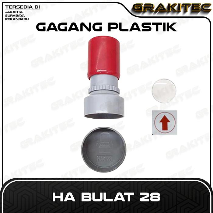 Gambar Gagang Stempel Flash HA Bulat Oval GRAKITEC - HA 28 dari Grakitec undefined Tokopedia