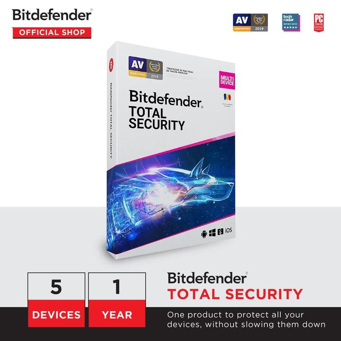 Gambar Bitdefender Total Security 5 Devices 1 Year dari Vany Storez undefined Tokopedia