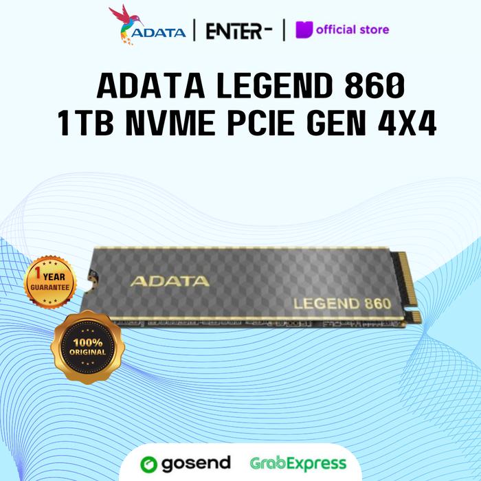 Gambar SSD ADATA Legend 860 1TB NVME PCIE Gen 4X4 dari enter- undefined Tokopedia