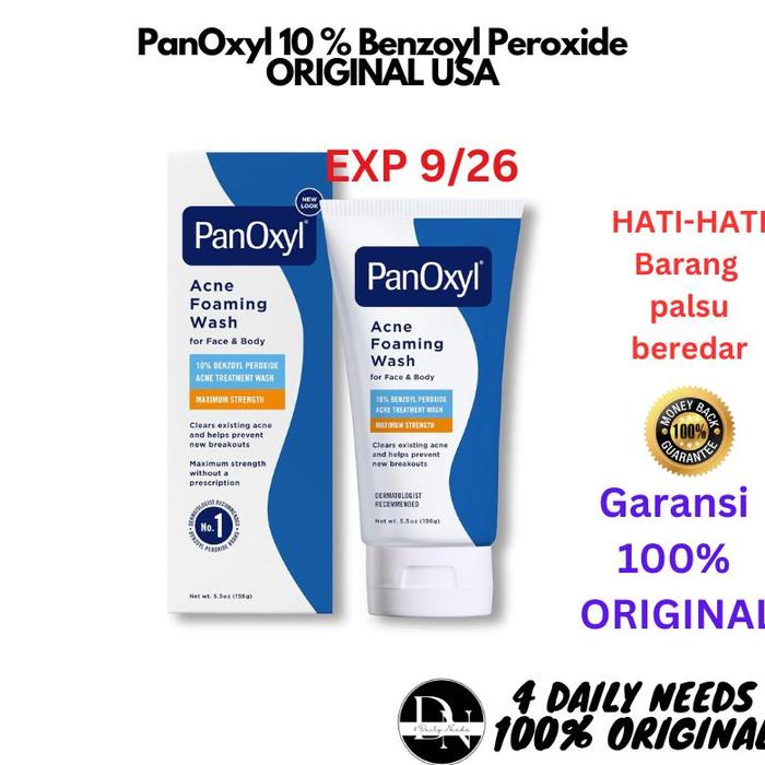 Gambar Panoxyl Acne Foaming Wash 10% Benzoyl Peroxide 4% Benzoyl Peroxxide Original Usa - 10% dari CV Sumber Mulya undefined Tokopedia