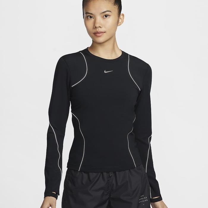 Long Sleeve Reflective Running Top Men's Nike Dri Fit Miler Long