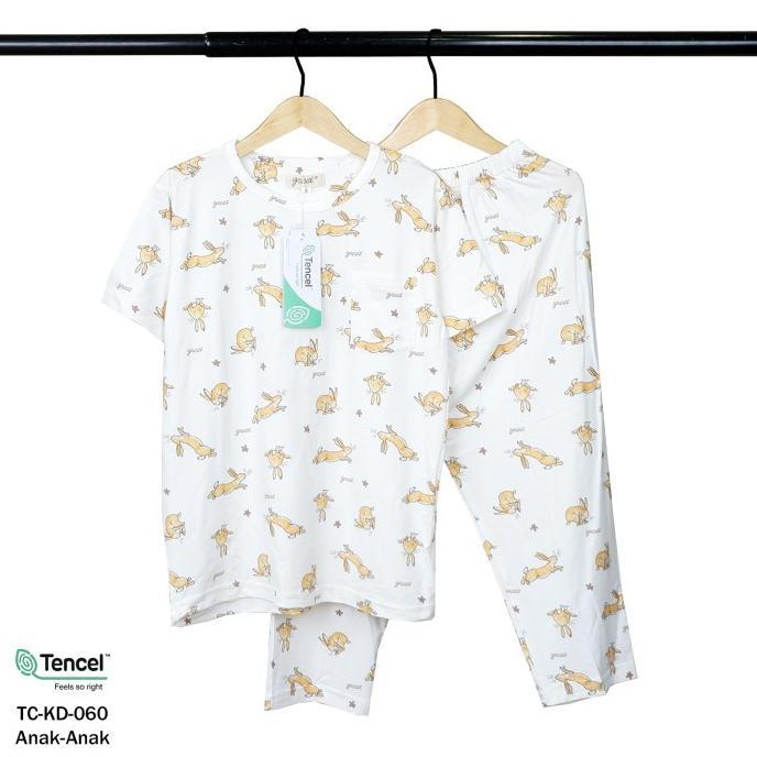 Gambar GREET NIGHT WEAR - PIYAMA PENDEK PANJANG TENCEL ANAK MIX (TC-KD) PP (4) - TC-KD-060, SIZE 14 dari NINE STORS undefined Tokopedia