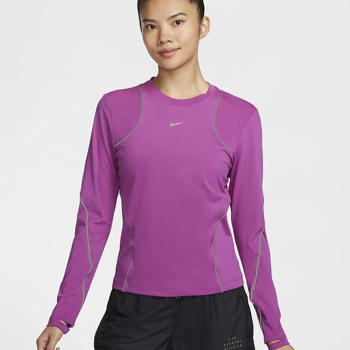 Promo Kaos Lari Lengan Panjang Wanita Nike Run Division Reflective