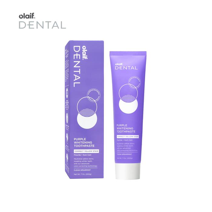 Gambar Olaif Dental Purple Whitening Toothpaste - 200g - Purple Color Corrector / Pasta Gigi Pemutih - 1 Pak dari Olaif undefined Tokopedia