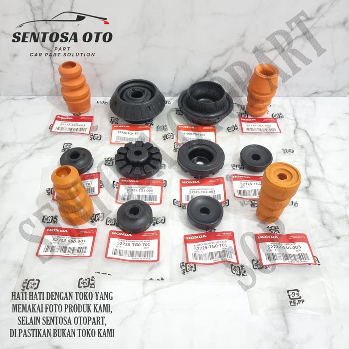 Gambar Karet Support Shock Stoper Depan Belakang Tatakan Atas Mobilio Brio Freed HRV BRV WRV 1Set 12Pcs dari Sentosa Otopart undefined Tokopedia