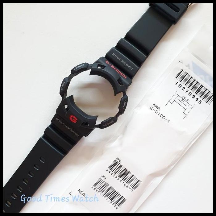 Jual Paket Strap Bezel G-Shock G-9100-1 G 9100 Casio Original