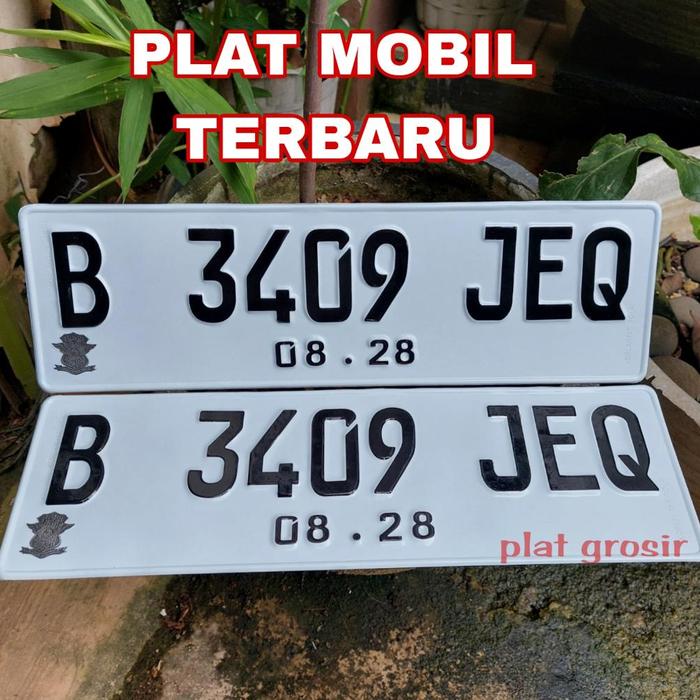 Gambar PLAT NOMOR MOBIL HITAM MODEL LAMA ANGKA TIPIS VARIASI DP02 - PUTIH BARU, 1 PLAT SAJA dari Super Stars Online undefined Tokopedia