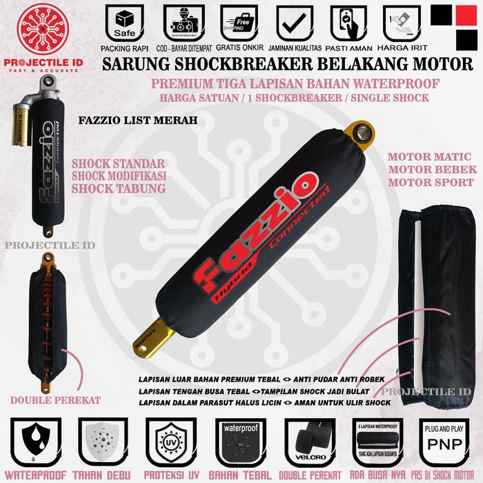 Gambar 3L SARUNG SHOCK FAZZIO COVER SOKBREKER NEW FAZZIO PELINDUNG SHOCK BREAKER BELAKANG FAZZIO NEO MATIC HYBRID FAZZIO LUX COVER SOK YANG ADA BUSA NYA - FAZZIO LST MERH dari PROJECTILE ID undefined Tokopedia