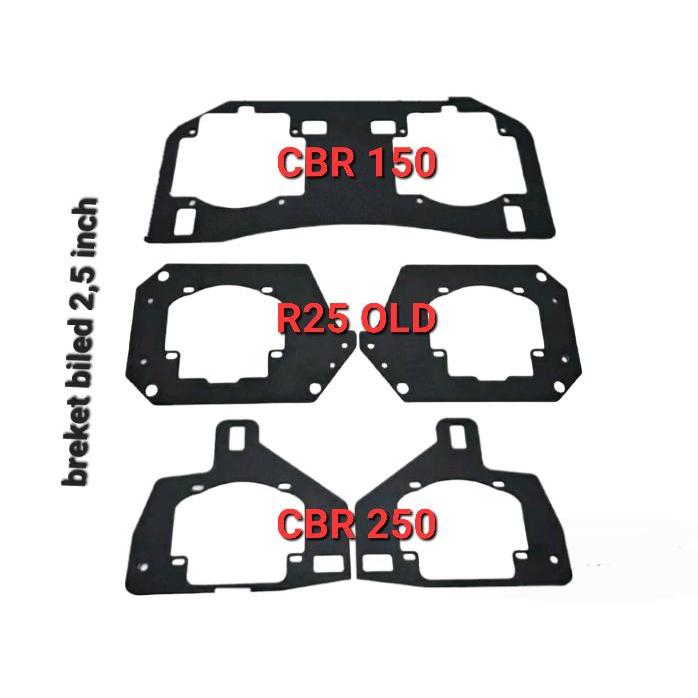 Gambar breket biled lampu projie ninja R25 old CBR150R CBR250RR cbr 150 250 R RR 25 INCH set - R25 dari Auto Techindo undefined Tokopedia