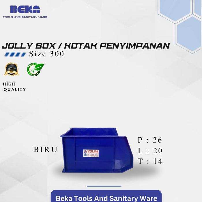 Gambar jolly box ukuran Y300-BOX SPAREPART-BOX PERKAKAS/RUMAH (SATUAN) - Biru, jolly box 300 dari Beka Tools And Sanitary Ware undefined Tokopedia