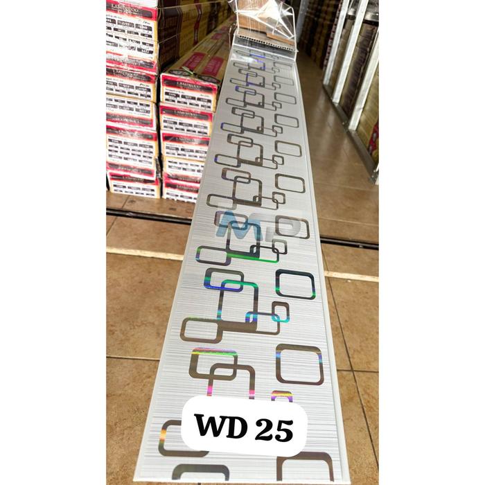 Gambar PLAFON PVC - PUTIH MOTIF ( MIN 4M PEMESANAN) - WD 25  dari MILALAPLAFON undefined Tokopedia