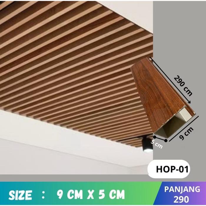 Gambar Wpc holo / wpc balok / wpc kotak anti air dan rayap Partisi 290x100x50 - HOP 01 dari BoomStore undefined Tokopedia