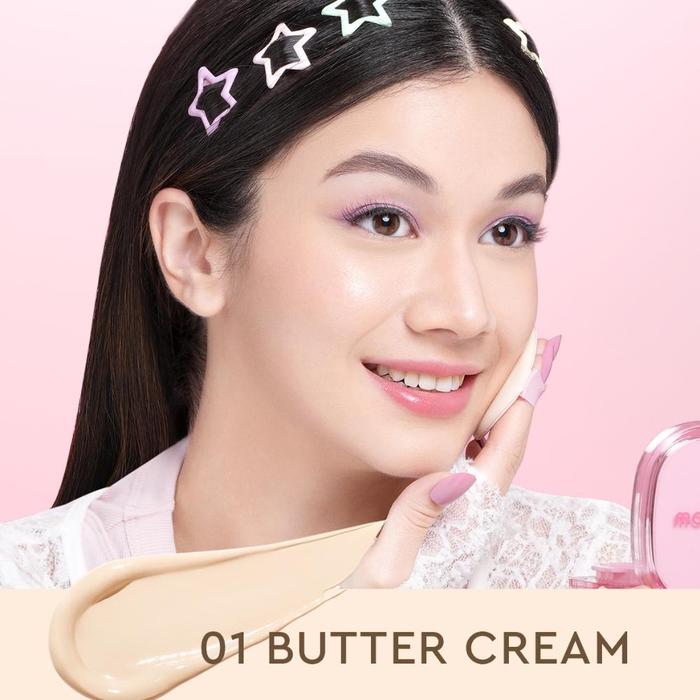 Gambar NEW Ori Cushion Glad2Glow Perfect Cover Cushion 11g 6 Shades Matte Finish Cosmetics Make Up BB Cream CC Cream G2G Bedak glad 2 glow Foundation Powder BPOM - 01 Buttercream dari Dasha Beauty1 undefined Tokopedia