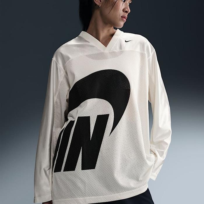 Promo Kaos Jersey Lengan Panjang Wanita Nike Sportswear Long Sleeve Jersey  Dance Womens FV7772-133 ORIGINAL XL di Wise Side Tokopedia