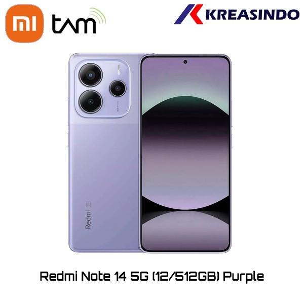 Gambar XIAOMI REDMI Note 14 5G NFC 8/256 12/512 Ram 8GB 12GB Internal 256GB 512GB AI Crafted Garansi Resmi - 12/512 PURPLE dari Kreasindo Online undefined Tokopedia