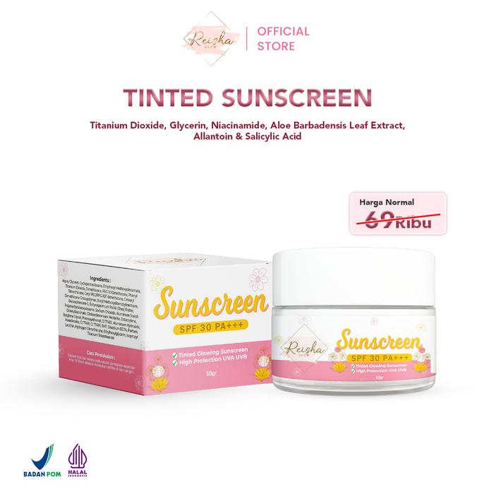 Gambar Reisha Glow Tinted Glowing Sunscreen SPF 30 PA+++ - Pot 10gr dari Noeraskincare Official Shop undefined Tokopedia