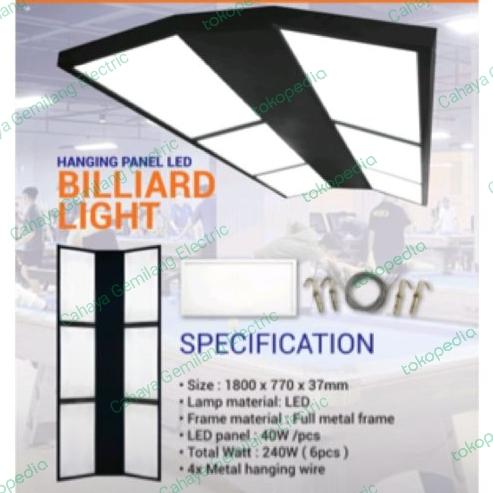 Gambar lampu led meja billiard 240watt lampu gantung meja billiard billiard 240w hanging lamp pool table lampu gantung meja billiar billiard dari Cahaya Gemilang Electric undefined Tokopedia
