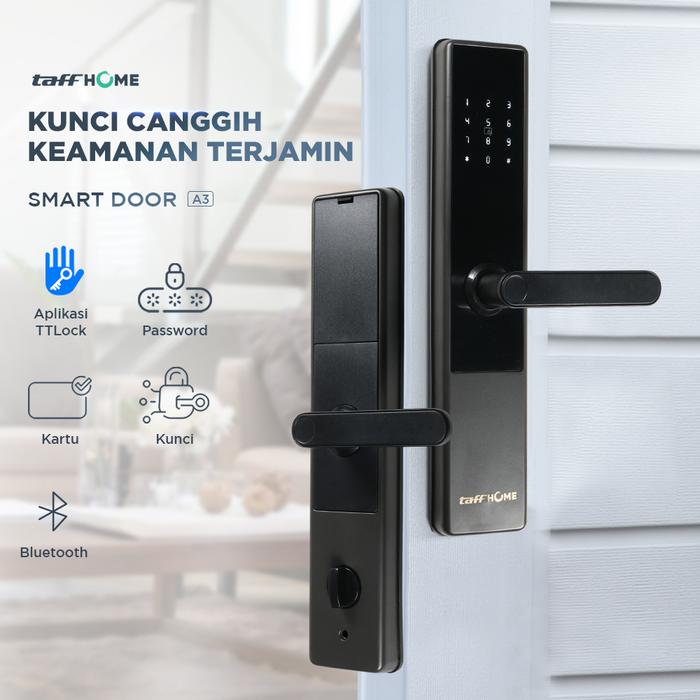 Gambar Smart Door Lock Bluetooth Password Card Aplikasi TTLock Model Office - non fingerprint dari Tas Vision undefined Tokopedia