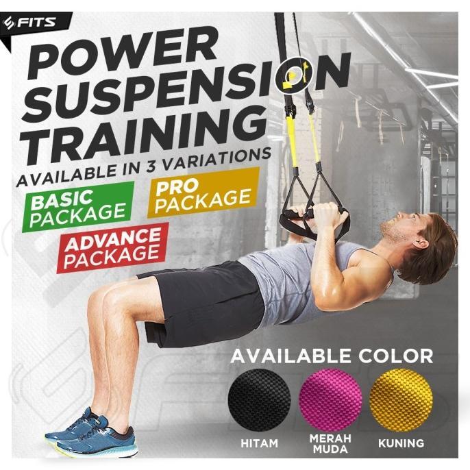 Gambar SFIDN FITS POWER SUSPENSION TRAINING PRO & BASIC | RESISTANCE EXERCISE BERKUALITAS - Hitam, basic dari Prasada X undefined Tokopedia