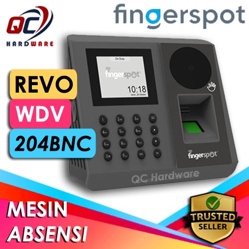 Gambar Fingerspot Mesin Absensi Telapak Tangan Revo WDV 204 BNC Support WIFI dari QC Hardware undefined Tokopedia