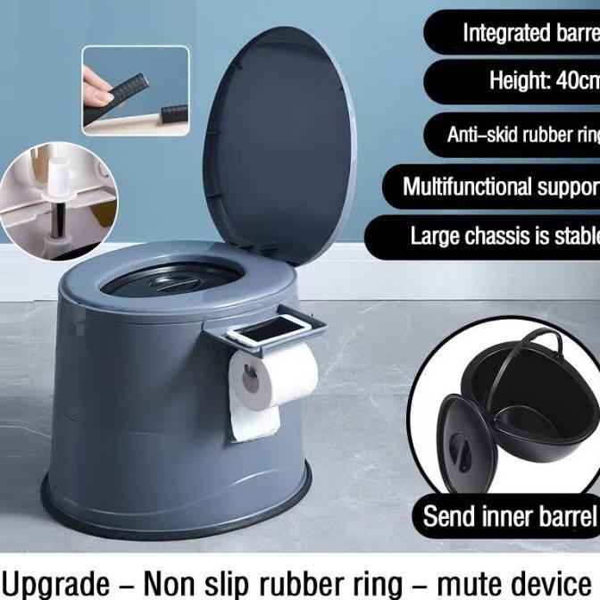 Gambar [Jojoba] Dp Kursi Toilet Duduk Portable Wc Pispot Untuk Lansia Dan Ibu Hamil dari Jojoba Houseware undefined Tokopedia