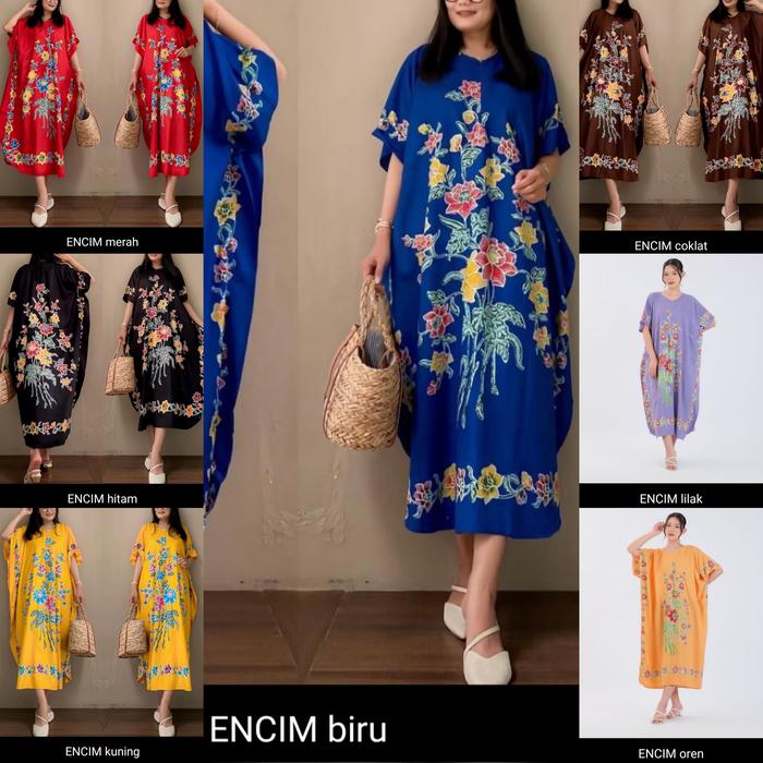 Gambar Daster Encim LD 130 140 cm Jumbo Seno Kalong Rayon Lowo Katun Kelelawar Busui Dress Rumah Restleting depan Merah Hitam Biru Kuning Coklat Lilak Lilac Orange Hijau dari Palastri Shop undefined Tokopedia