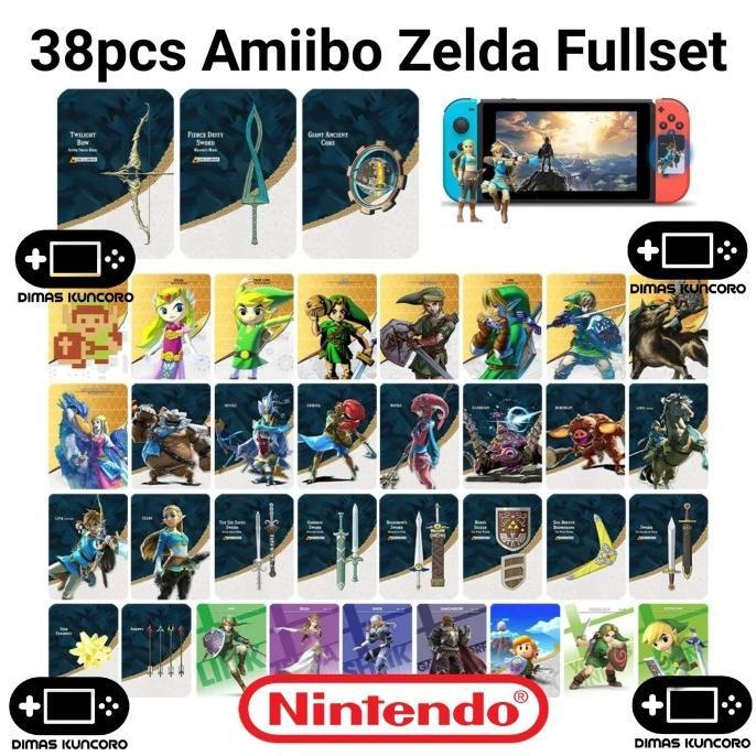Gambar 38pcs Amiibo Zelda Fullset Card TOTK Nintendo Switch Lite OLED Kartu - 38pcs Amiibo dari playtimes undefined Tokopedia
