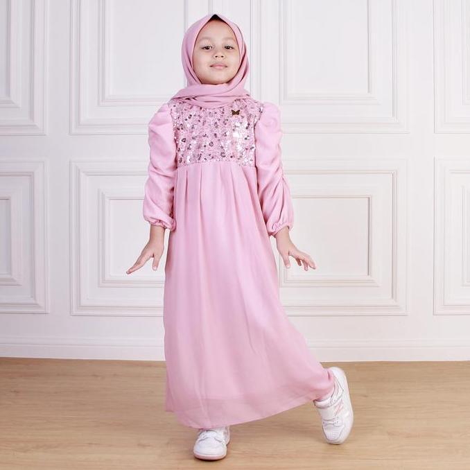 Gambar Terlaris Dungdungkids Gamis Anak Alice Ceruty Babydoll Payet Blink Free Jilbab Segi Empat 3 - 10 Tahun Terbatas - Pink, S (3 - 4 Tahun) dari Kerudung Lilih undefined Tokopedia