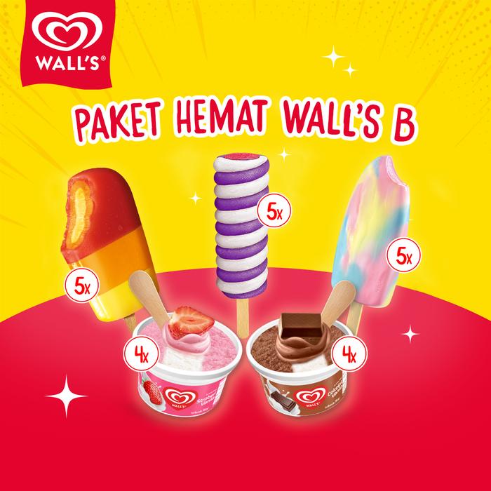 Gambar Paket Hemat Wall's - Es Krim/Ice Cream Wall's - PAKET HEMAT B dari Wall's Ice Cream undefined Tokopedia