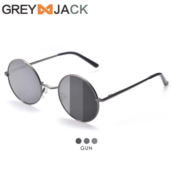 Gambar Grey Jack Kacamata Sunglasses Polarized photocromic  Anti UV Anti radiasi  TR90 Model Oval Pria dan Wanita PHTC 801 - GUN dari Grey Jack Eyewear undefined Tokopedia
