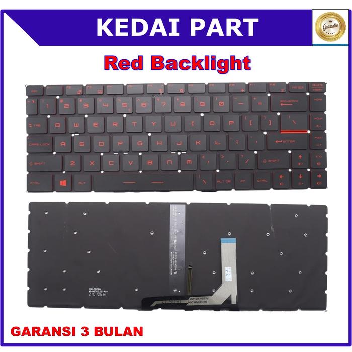 Tastiera Retroilluminata MSI Modern 14 - Modelli A10RB, A10M, A10RAS - Layout USA QWERTY