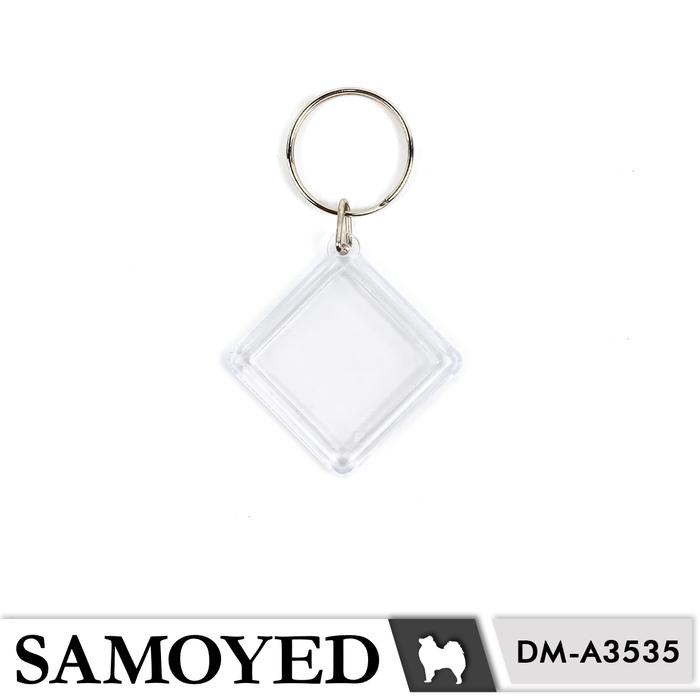 Gambar Gantungan Kunci / Ganci Akrilik Transparan Bingkai / Pigura / Figura Foto / DIY Transparent Acrylic Insert Paper / Photo Key Ring / Chain / Keyring / Keychain Samoyed KYIN-FM1 - DM-A3535 dari Stasio undefined Tokopedia