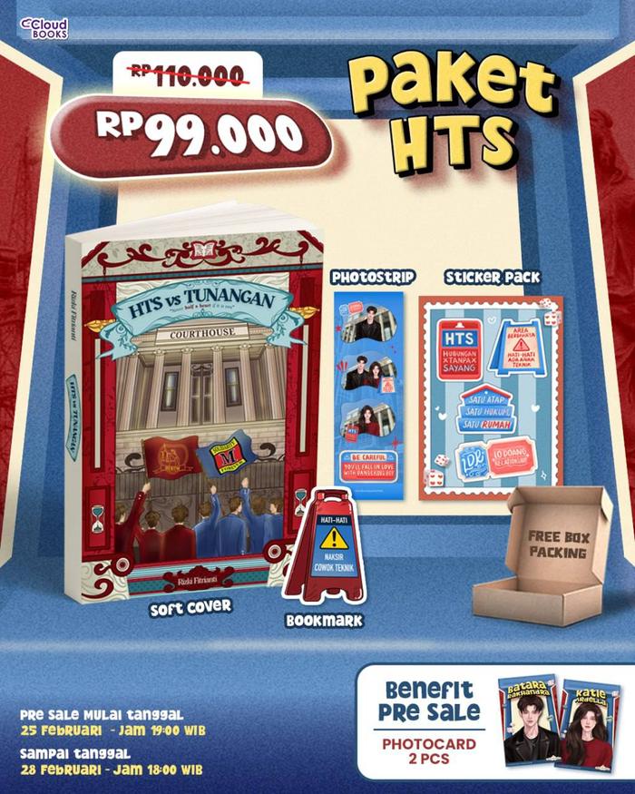 Gambar PRE ORDER - Buku Novel - HTS vs Tunangan - Rizki Febrianti - Cloudbook Publishing - Bumifiksi - HTS dari BumifiksiJogjakarta undefined Tokopedia