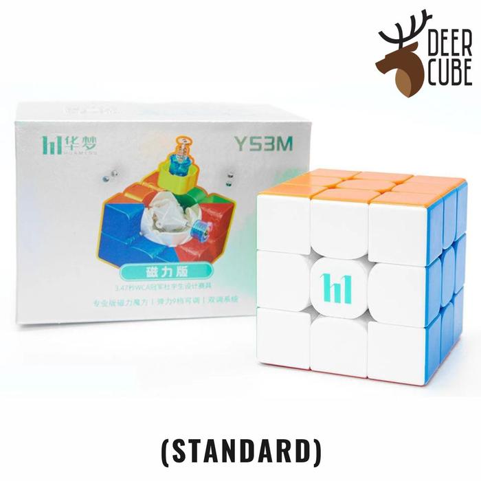 Gambar MoYu HuaMeng YS3M 3x3 - Cubes Magnetic Stickerless Mo Yu Hua Meng YS 3M MagLev BC UV 3 M Magnetik Cube - Standard dari Deer Cube undefined Tokopedia