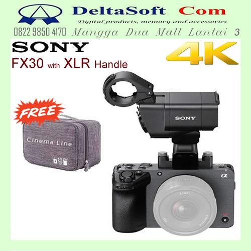 Gambar Sony FX30 ( Body + XLR Handle ) Cinema Line Camera - FX30 (Body+XLR) dari DeltaSoft Com undefined Tokopedia