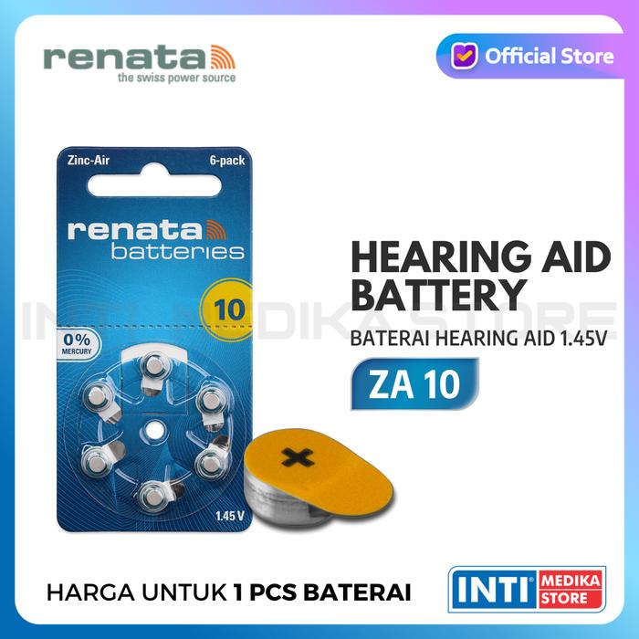 Gambar RENATA - Hearing Aid Battery 1.45 V | Batre Baterai Hearing Aid ZA 10 ZA 13 - ZA 10 dari INTI MEDIKA STORE undefined Tokopedia