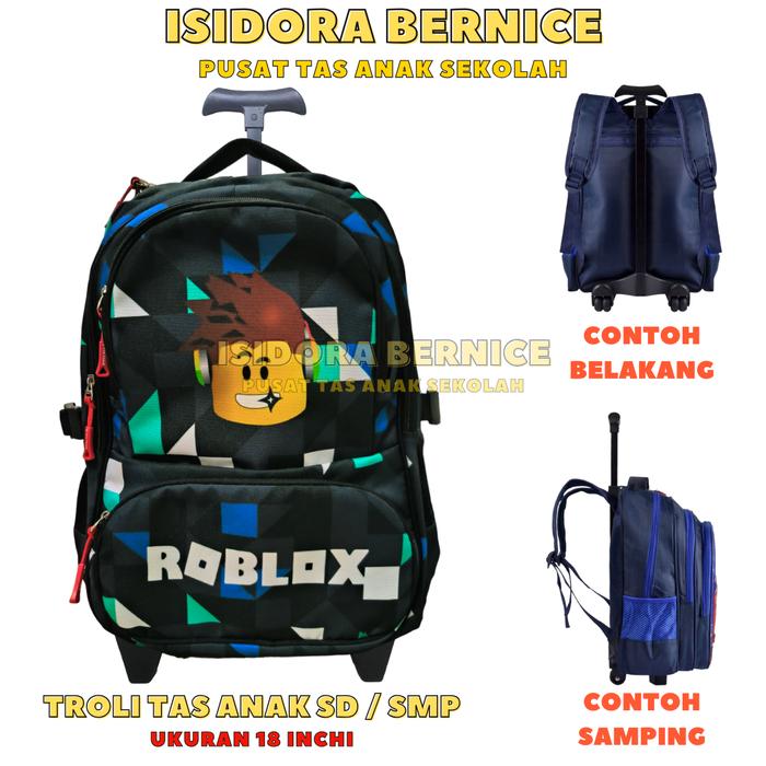 Gambar Trolley Tas Anak Tas Koper Anak Laki Laki Remaja SD SMP - 1822 ROBLOX dari Isidora Bernice undefined Tokopedia