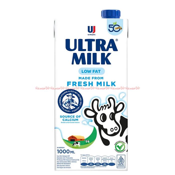 Gambar Ultra Milk 1L Low Fat Fresh Milk Chocolate Rasa Coklat 1000ml High Calsium Susu UHT Cokelat Siap Minum Dengan Kandungan Rendah Lemak Tinggi Kalsium Ultramilk Lowfat Ultra Jaya 1Liter - 1 dari dzworld2 undefined Tokopedia