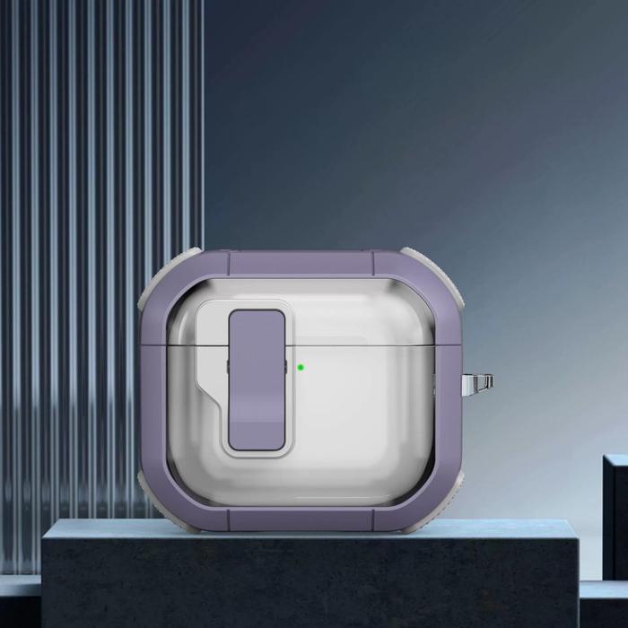 Gambar Case AirPods 4 Getgard Trend with Lock Shockproof Casing - Purple dari GET-WID undefined Tokopedia