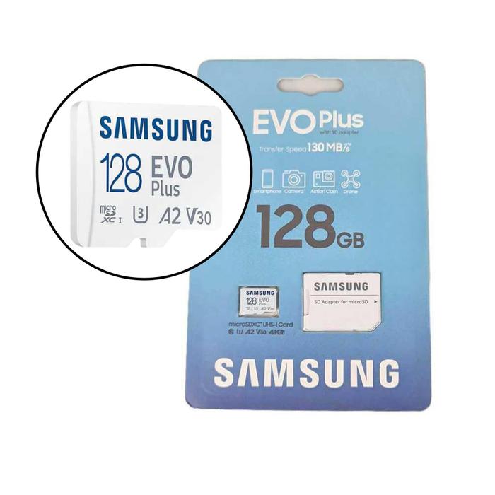 Samsung Evo Plus Microsdxc 128gb U3 V30 A2 130mbs Dengan Adapter