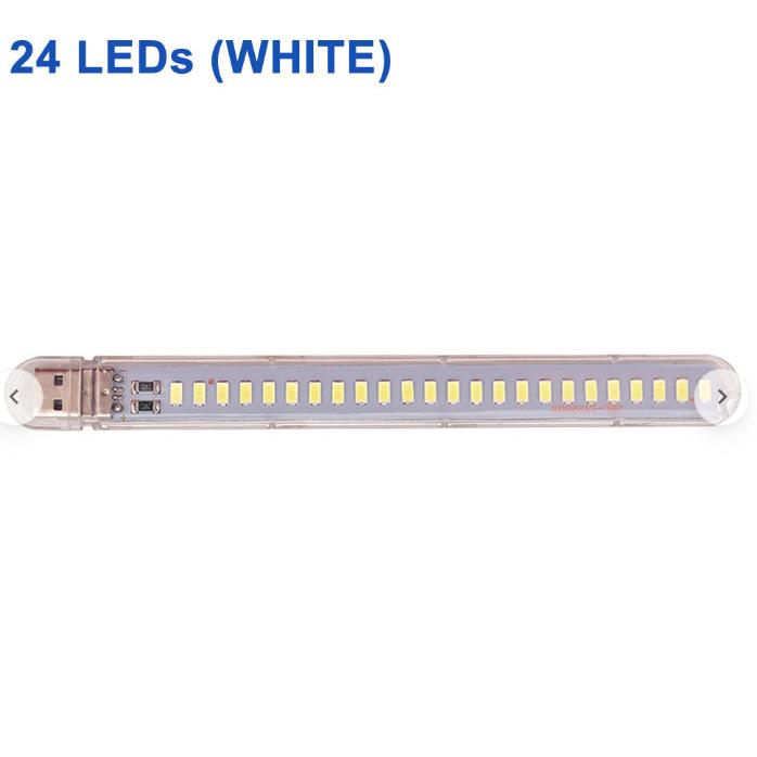 Gambar Lampu Baca Mini LED Strip Portable Warm White 24 LED USB 12W 5V - Putih dari viperstoreid_NEW undefined Tokopedia