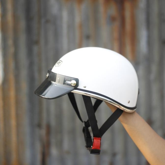 Gambar Helm Chopper (Shorty) Black Glossy - Hitam, XL dari sarkonahpp undefined 5 Tokopedia